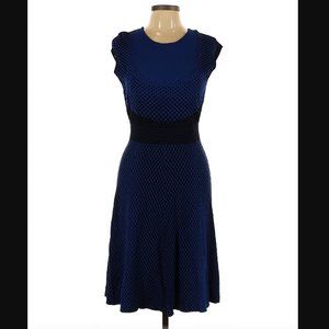 Blue A-line dress